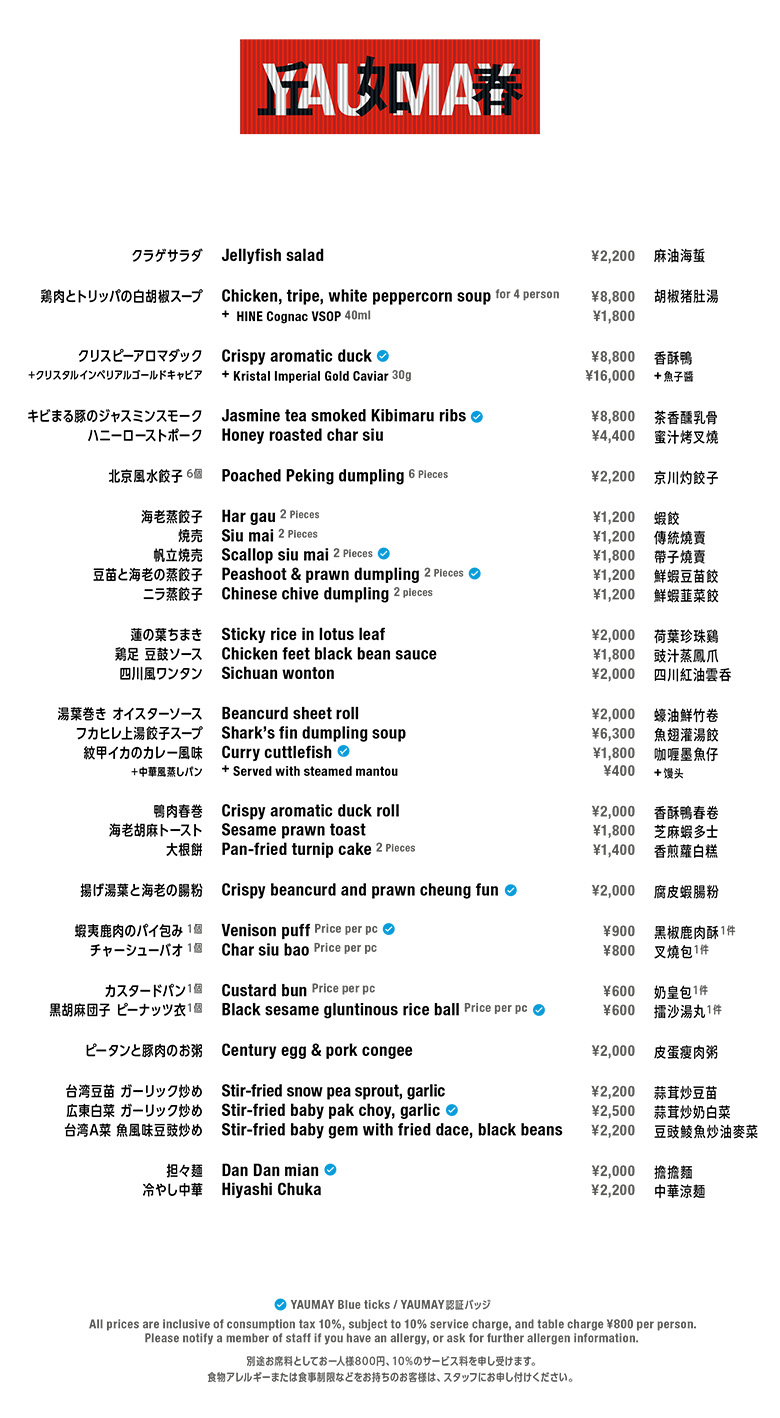 メニューリスト